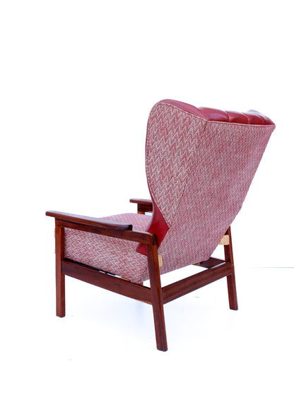 Unusual Vintage Wingback