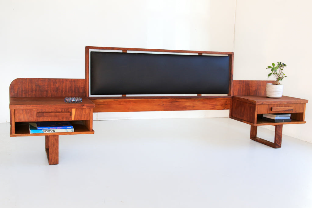 Vintage Modern Kiaat Double Headboard