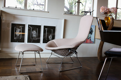 Original Harry Bertoia Bird Chair with Ottoman