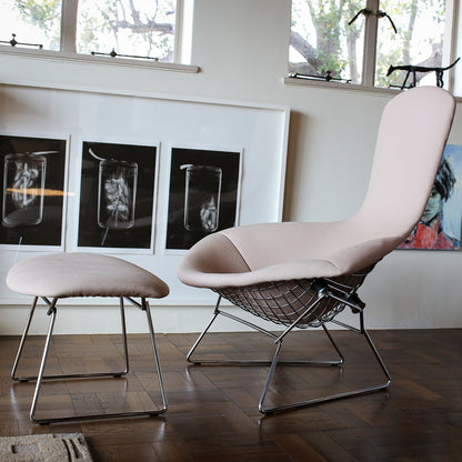 Original Harry Bertoia Bird Chair with Ottoman