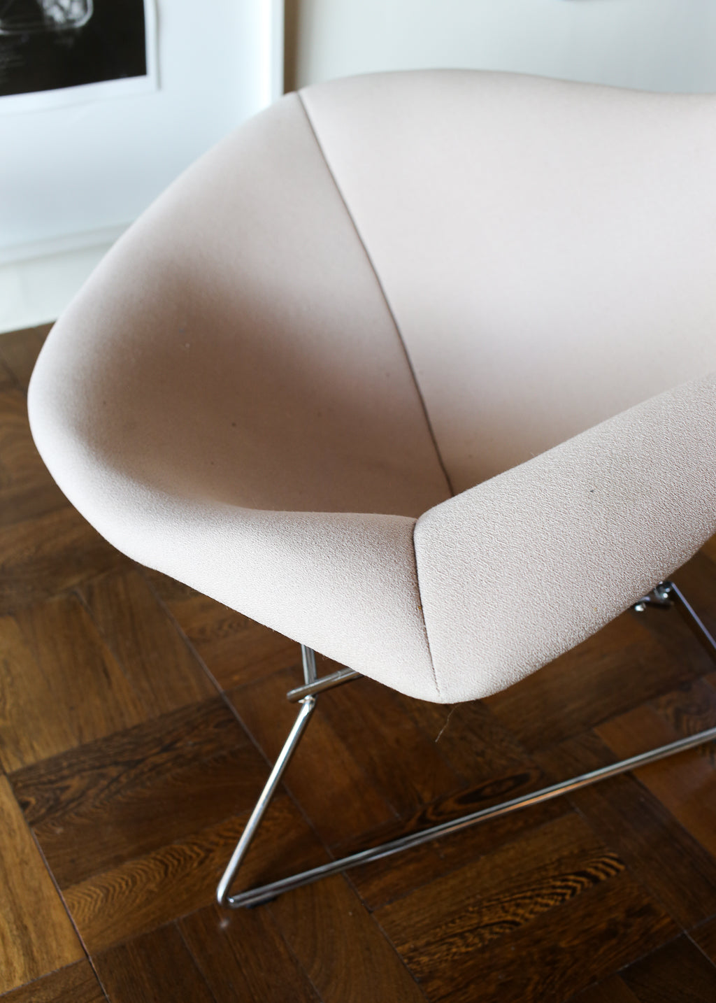 Original Harry Bertoia Bird Chair with Ottoman