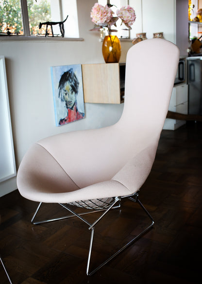 Original Harry Bertoia Bird Chair with Ottoman