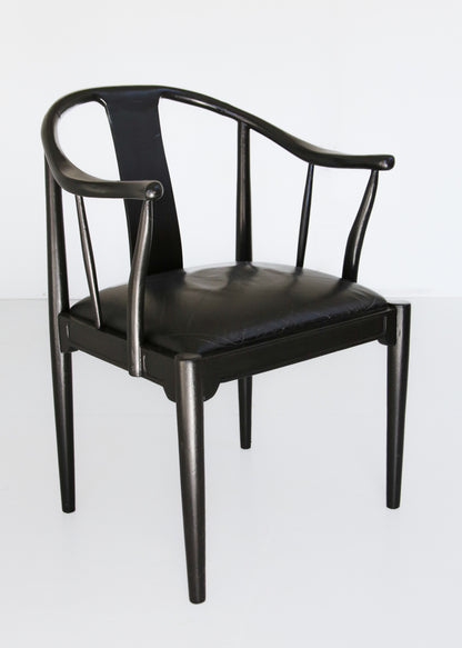 A Set of Four 1940's Hans Wegner Type China Chairs