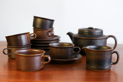 Set of 12 Arabia Ruska Tea Duos - Finland 1960s