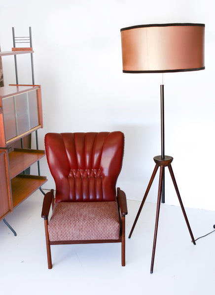 Tall Mid-century Tripod Floor Lamp