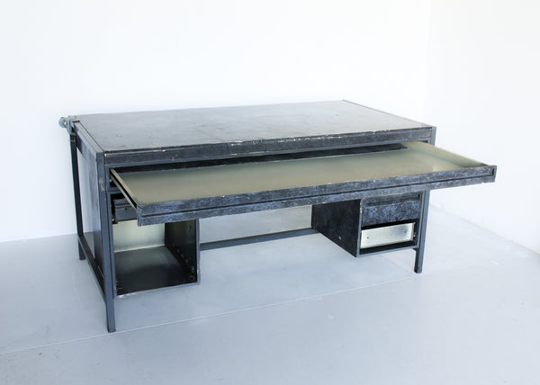 Vintage Industrial Steel Desk