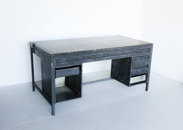 Vintage Industrial Steel Desk