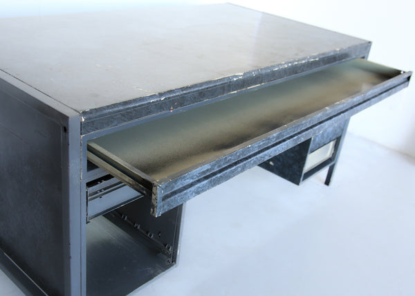 Vintage Industrial Steel Desk