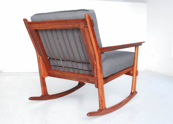 Rare Teak DS Vorster Rocking Chair