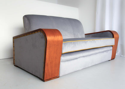 Three-Seater Art Deco Sofa
