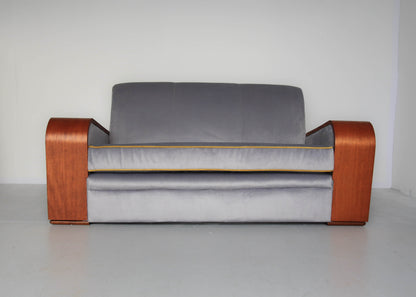 Three-Seater Art Deco Sofa