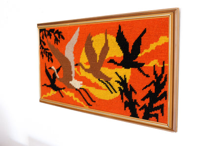 Framed Vintage Needlepoint