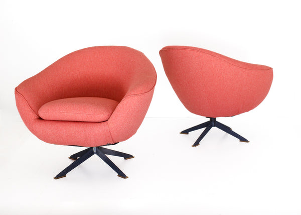 A Pair of Mid-Century Modern Tub Chairs