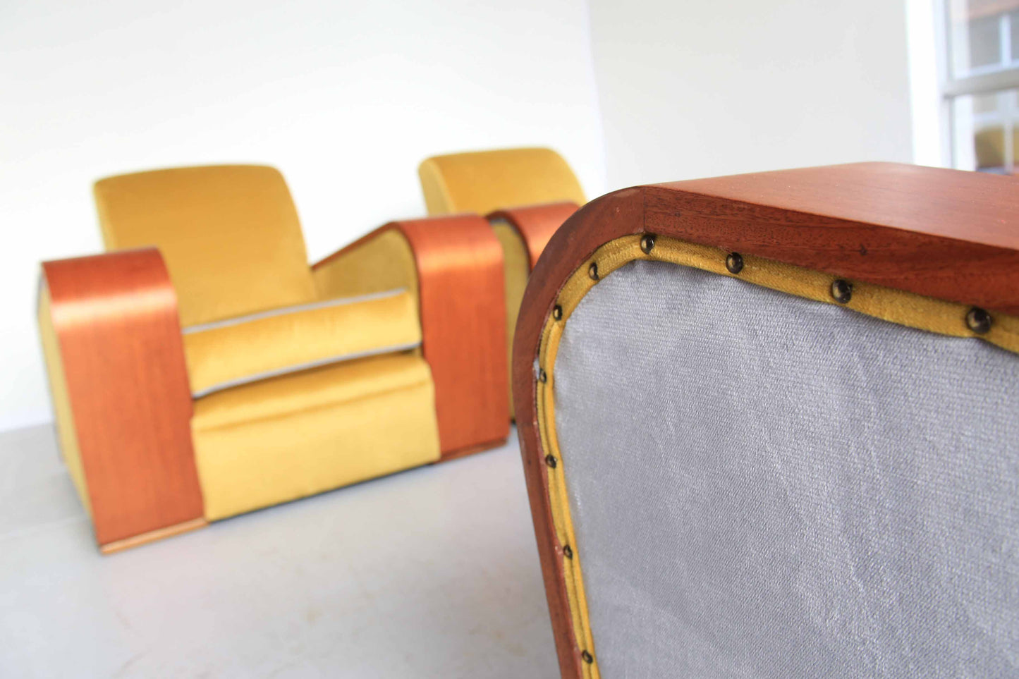 Three-Seater Art Deco Sofa