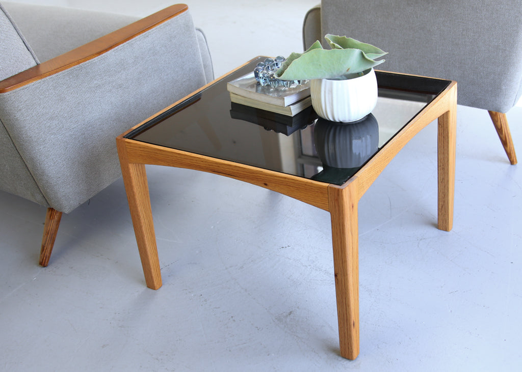 Square Oak Side Table