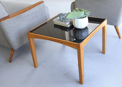 Square Oak Side Table