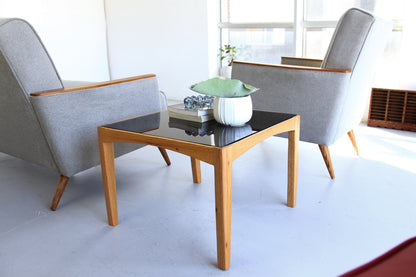 Square Oak Side Table