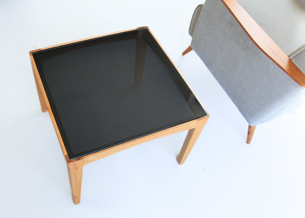 Square Oak Side Table