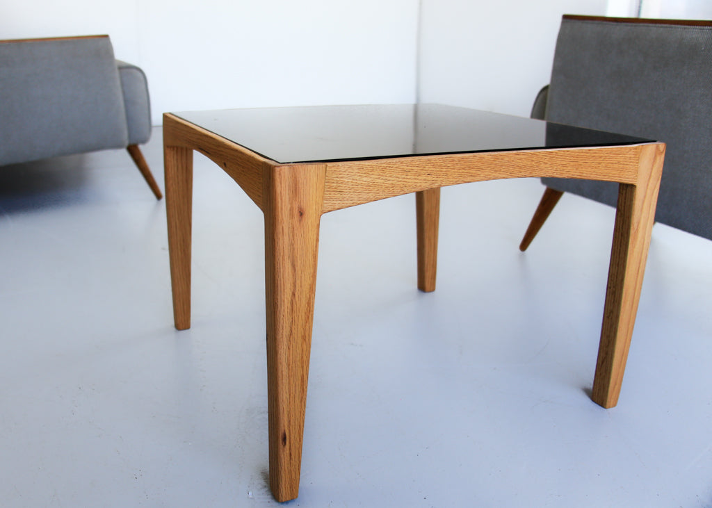 Square Oak Side Table