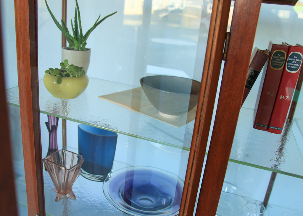 Oak and Glass Shop Display Cabinet