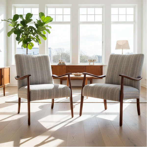 A Pair of Mid-century Modern Armchairs