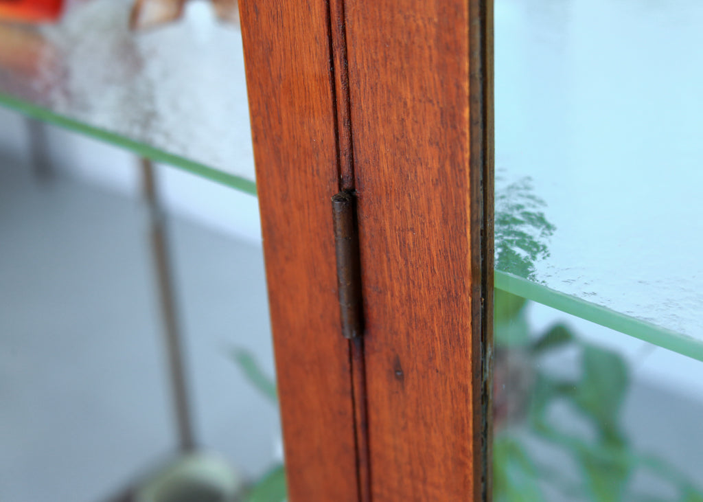 Oak and Glass Shop Display Cabinet
