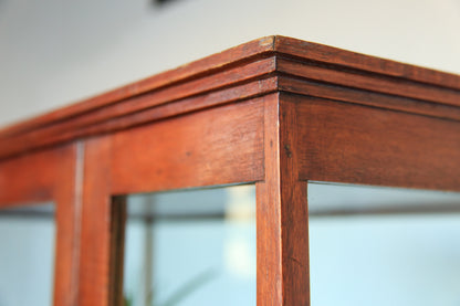 Oak and Glass Shop Display Cabinet