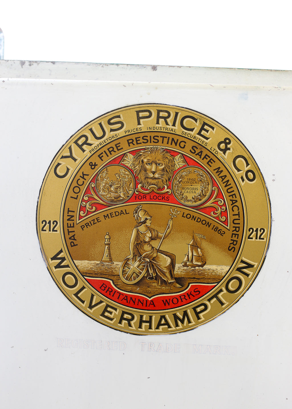 Antique Cast Iron and Steel Safe by Cyrus Price & Co.