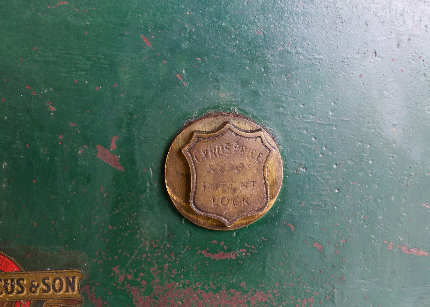 Antique Cast Iron and Steel Safe by Cyrus Price & Co.