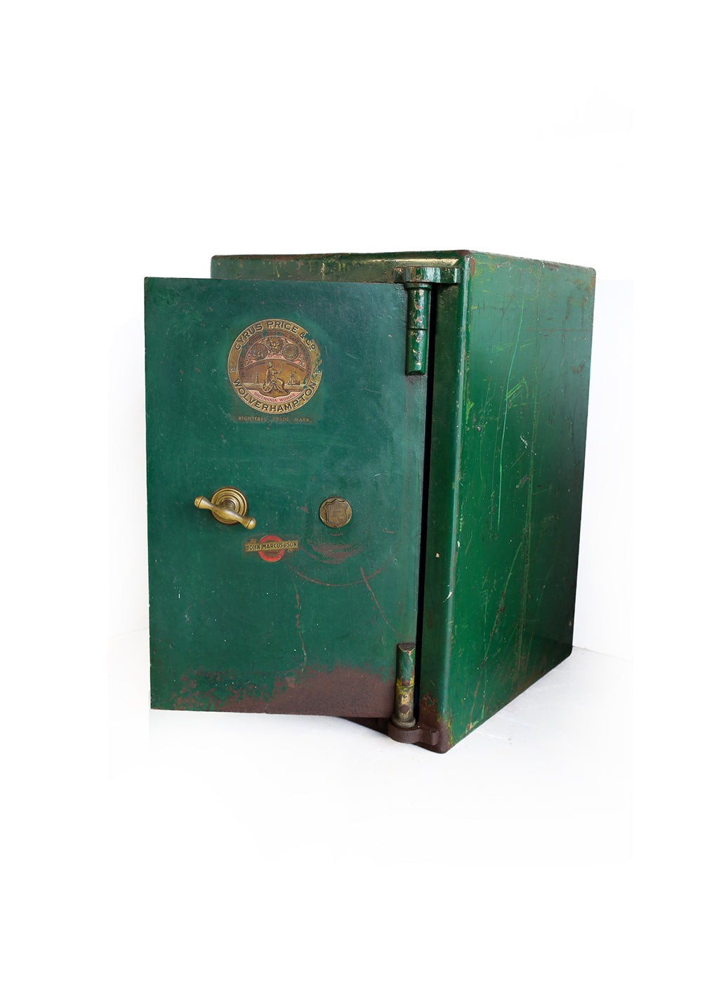 Antique Cast Iron and Steel Safe by Cyrus Price & Co.