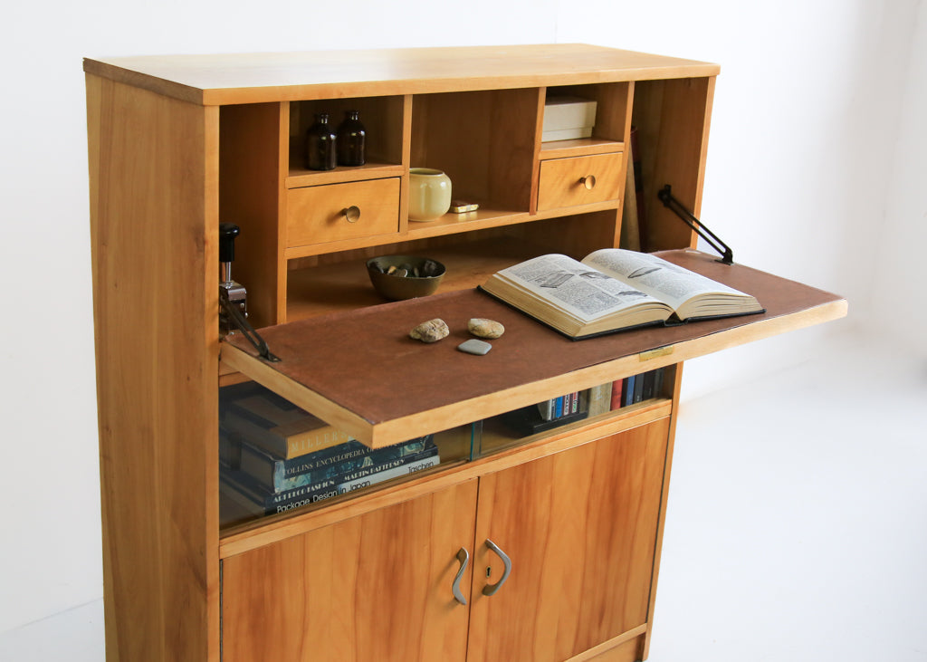 Vintage Modern Solid Wood Secretaire