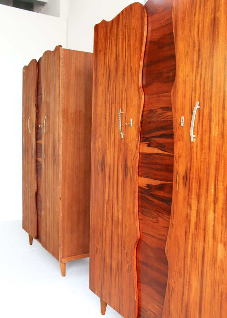 Mid-Century Kiaat Wardrobes - priced per unit