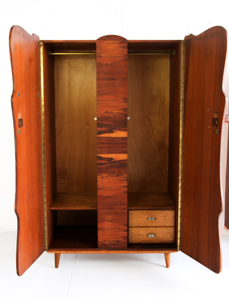 Mid-Century Kiaat Wardrobes - priced per unit
