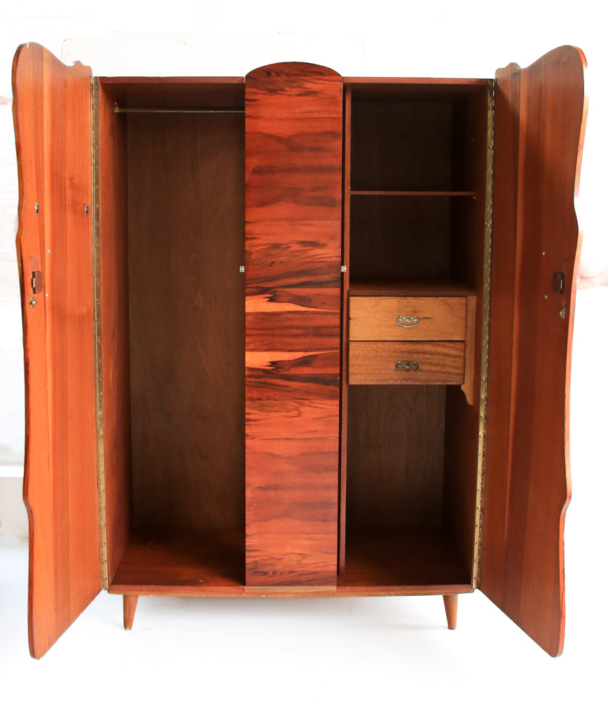Mid-Century Kiaat Wardrobes - priced per unit