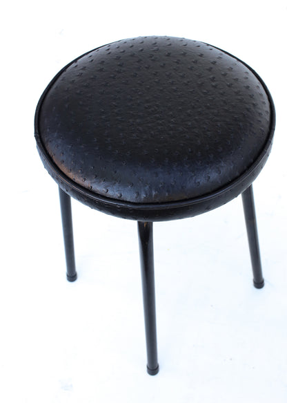 Two Vintage Black Kitchen Stools
