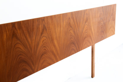 Mid-Century Queen Headboard with Two Drawer Pedestals
