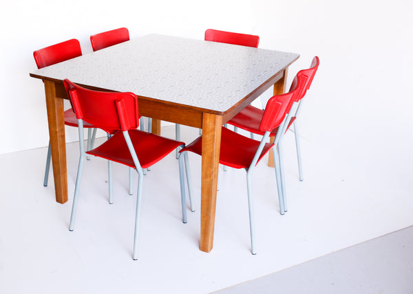 Square 50s Kitchen Table with a Formica Top