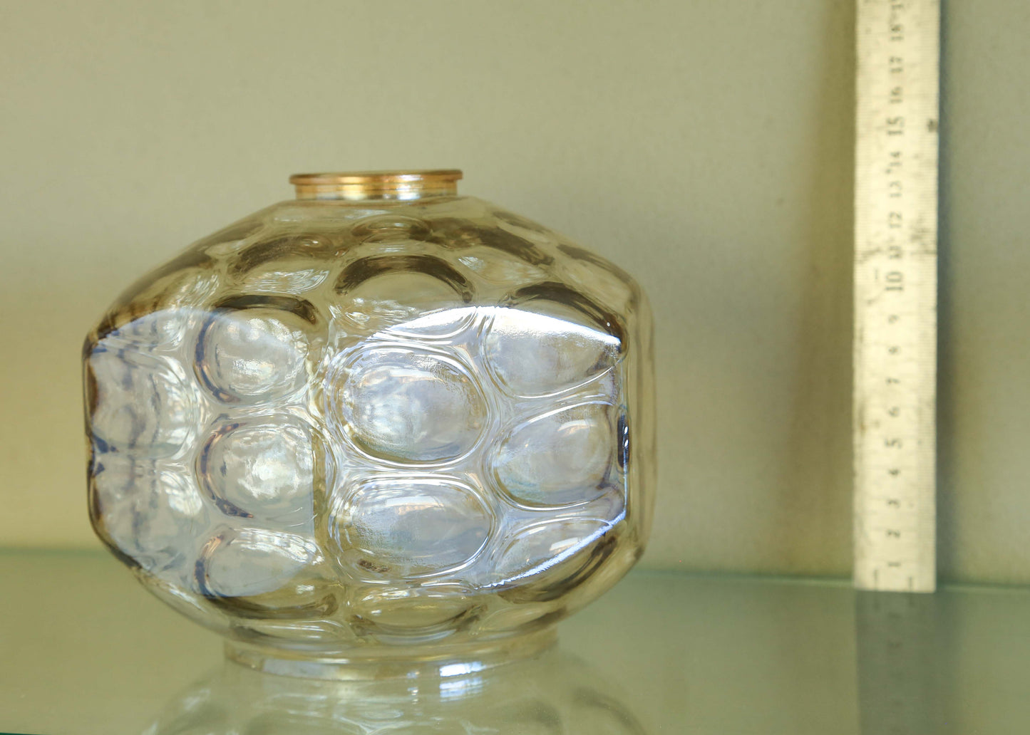 Amber Bubble Glass Shade