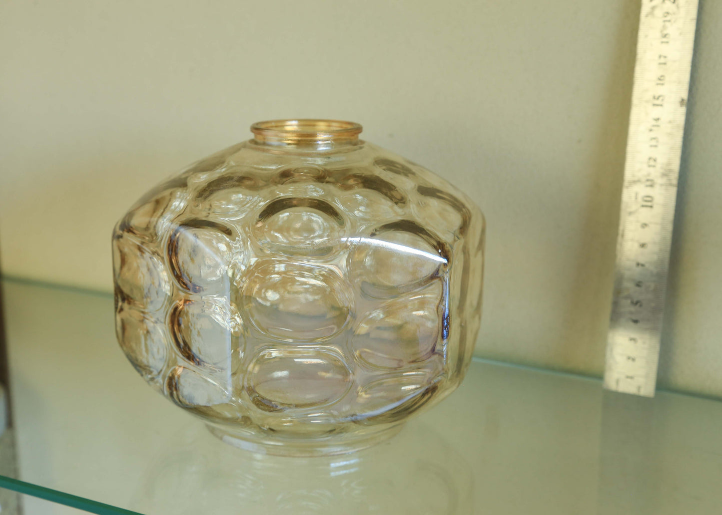 Amber Bubble Glass Shade