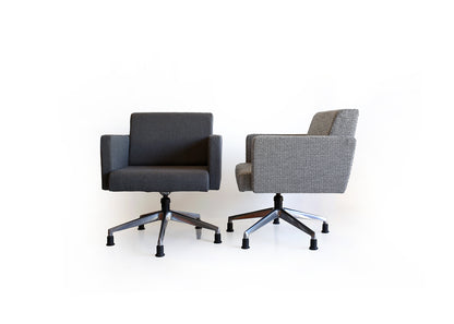 Heigt-adjustable Box Swivel Chairs - five available