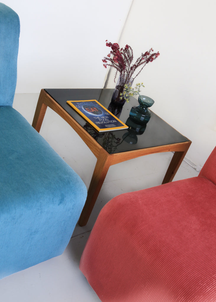 Square Oak Side Table