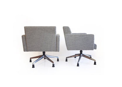 Heigt-adjustable Box Swivel Chairs - five available