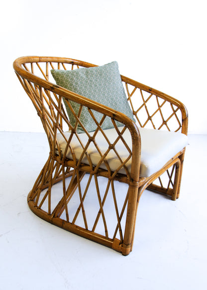 Vintage Four Piece Cane Patio Set - priced per item