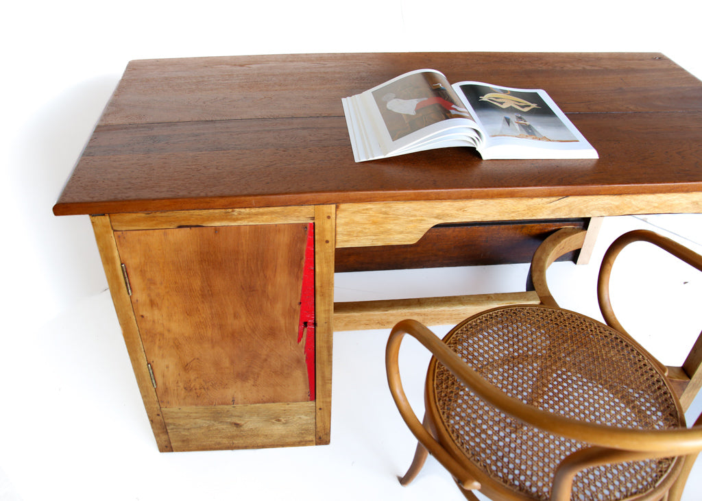 Solid Wood Art Deco Desk