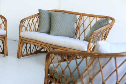 Vintage Four Piece Cane Patio Set - priced per item