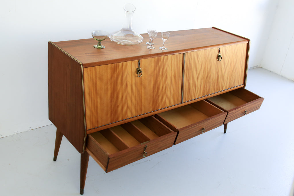 1960's Sideboard with Solid Wood Top