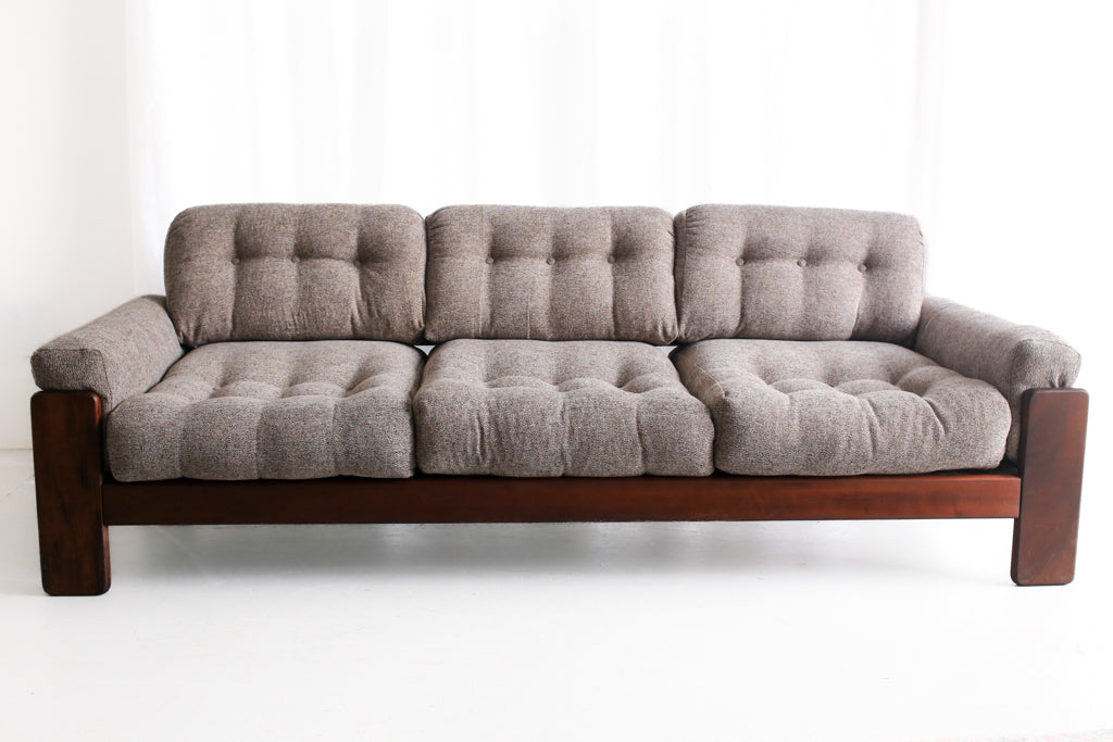 Three-Seater Mid-Century Modern Sofa