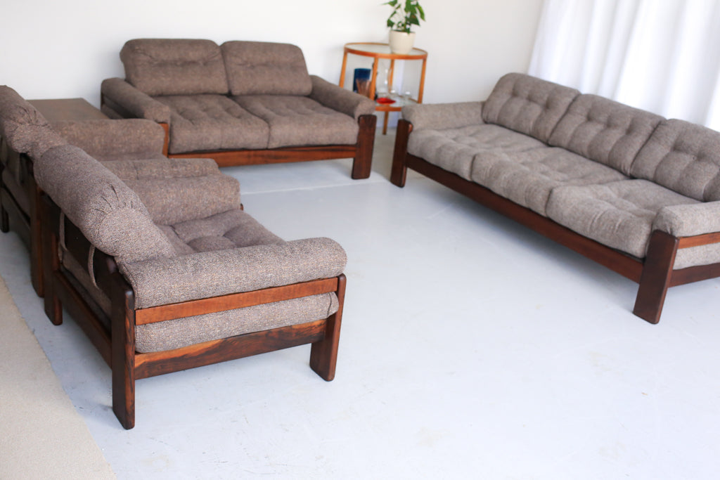 Three-Seater Mid-Century Modern Sofa