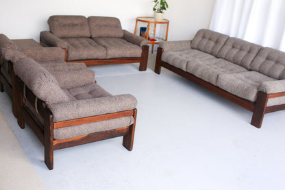 Three-Seater Mid-Century Modern Sofa