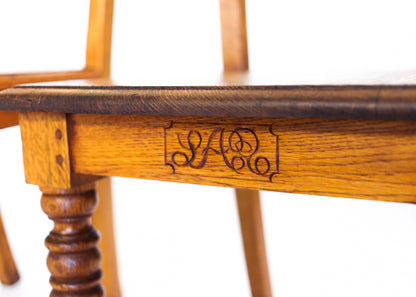 Pair of Antique SAR Oak Chairs